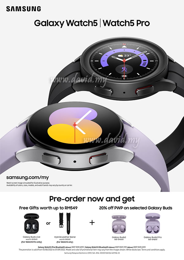 Malaysia Pre-order Galaxy Watch5