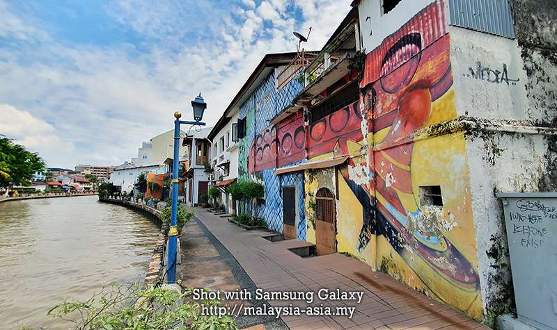 Street Art Murals along Melaka River