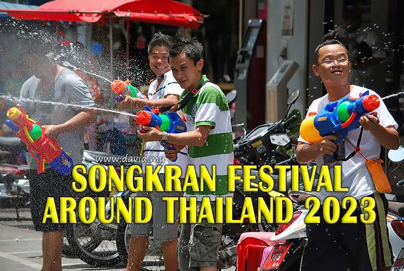 Bangkok Thailand Songkran Festival Places