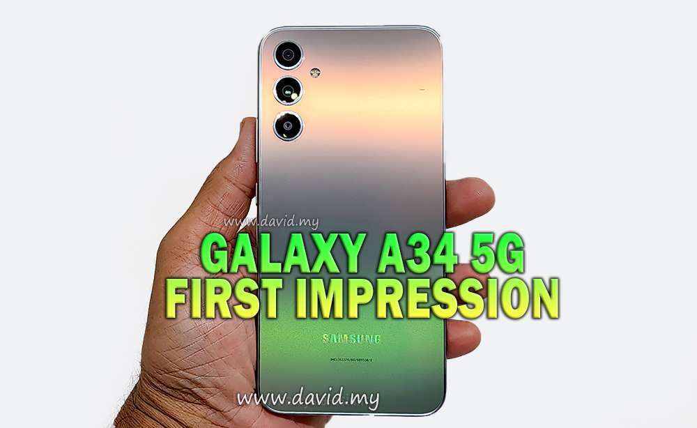 First Impression Galaxy A34 5G