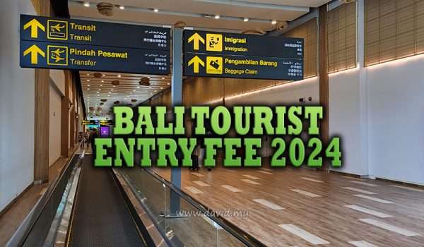 Tourist Entry Fee Bali 2024