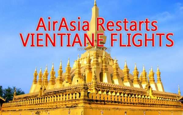 Kuala Lumpur to Vientiane Laos Flight AirAsia